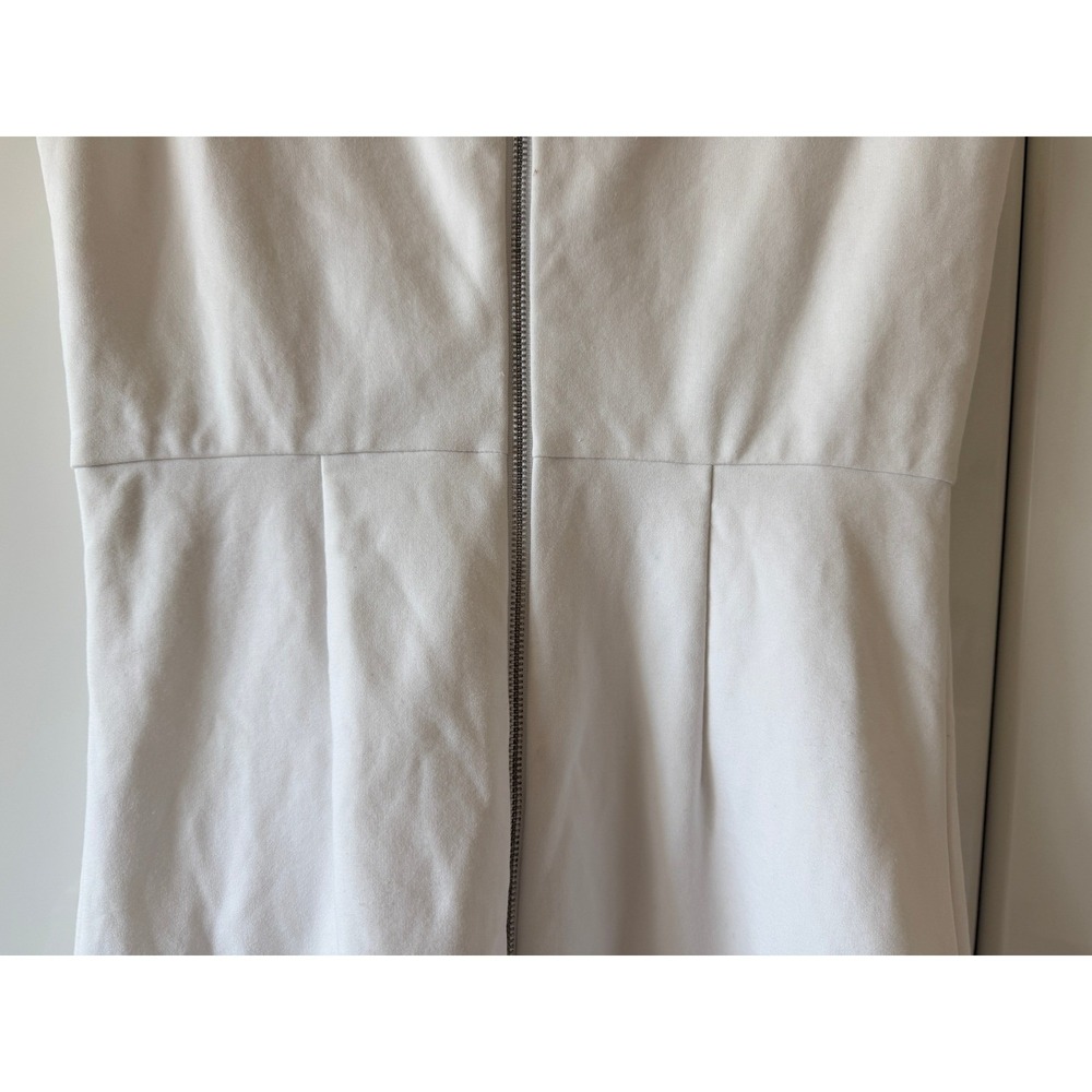 Diane Von Furstenberg White Mini Carpreena Dress Sz 10 AS-IS - Picture 9 of 12